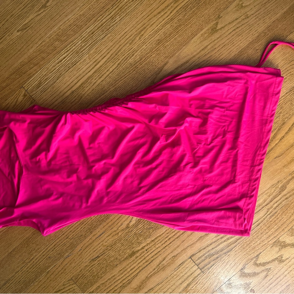 Vibrant Pink Asymmetrical Dress